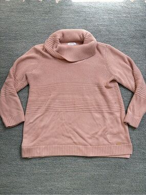 Calvin Klein Dusty Rose Cowl Neck Sweater